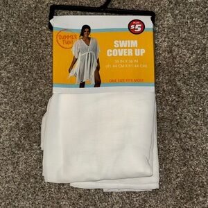 White Swim Cover Up
